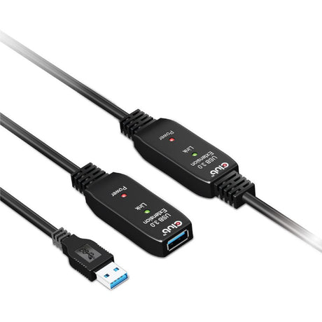 Câble d'extension de répéteur actif Club 3D USB 3.2 Gen 1 (noir, 15 mètres)