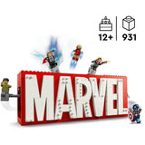 Lego super héros 76313 logo et figurines Marvel