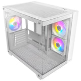 Boîtier tour midi Antec cx800 argb (blanc | 2x usb-a | verre trempé)