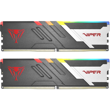 Patriot pvvr532g600c30k viper venom rgb dimm double kit, 32 go, ddr5, 6000mts, cl30