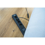 Multiprise Brennerstuhl premium-line 60 000a avec protection contre les surtensions 4 prises noir 1,8 m h05vv-f 3g1.5