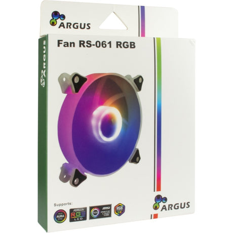 Ventilateur de boîtier Inter-tech argus rs-061 rgb (120 x 120 x 25 mm, pwm)