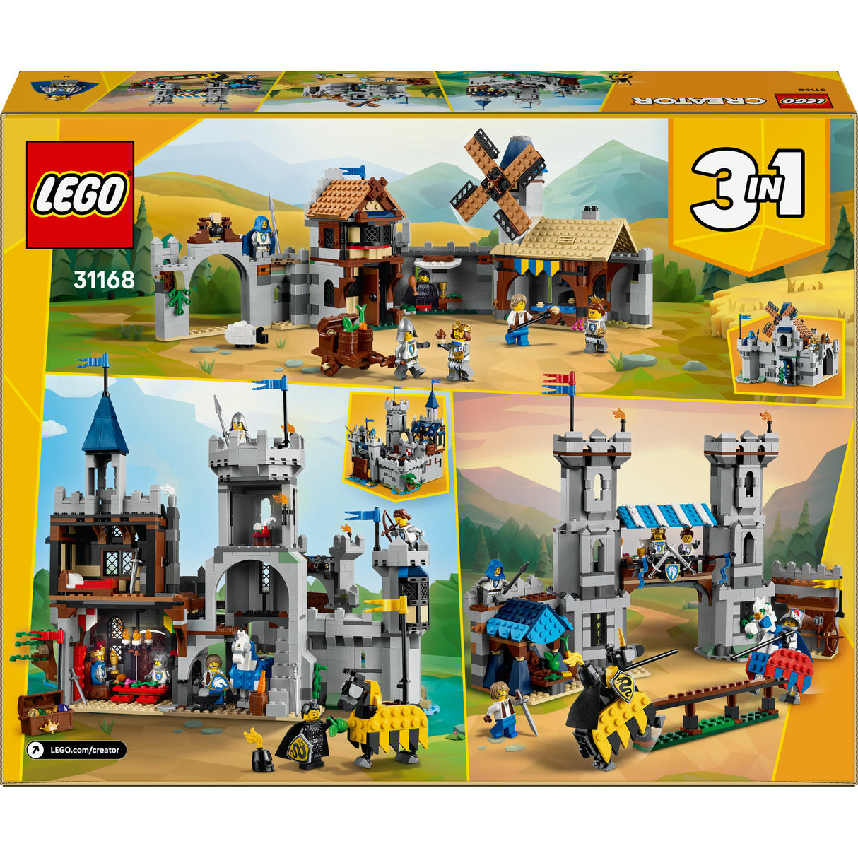 Lego Creator 31168 Château médiéval avec chevaliers à cheval