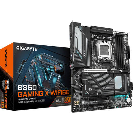 Gigabyte B850 Gaming x WiFi6e, ATX, AMD AM5, B850, 4x DDR5 8200 O.C, 2,5 Go, WiFi 6E, BT 5.3, USB-C