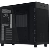 Asus prime ap303 - tempered glass panel midi tower behuizing (zwart | 2x usb-a | 1x usb-c | tempered glass)
