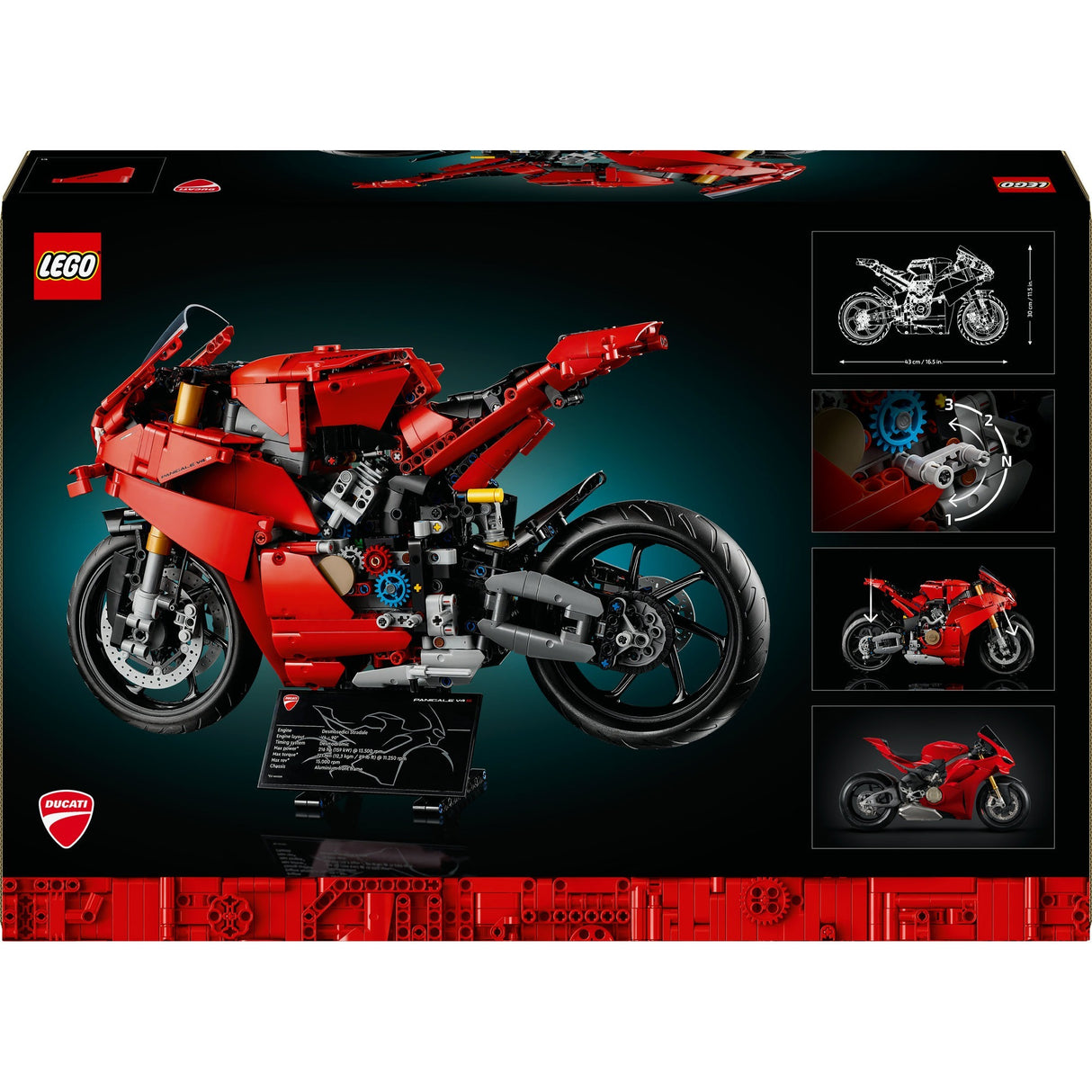 Lego technic 42202 moteur ducati panigale v4 s