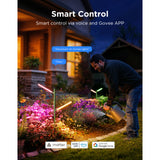 Govee lumières de jardin extérieures éclairage de jardin intelligent matière rgbww 2 pièces