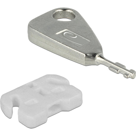 Delock Bloqueur de port USB pour serrure à mortaise femelle USB-A (argent blanc)