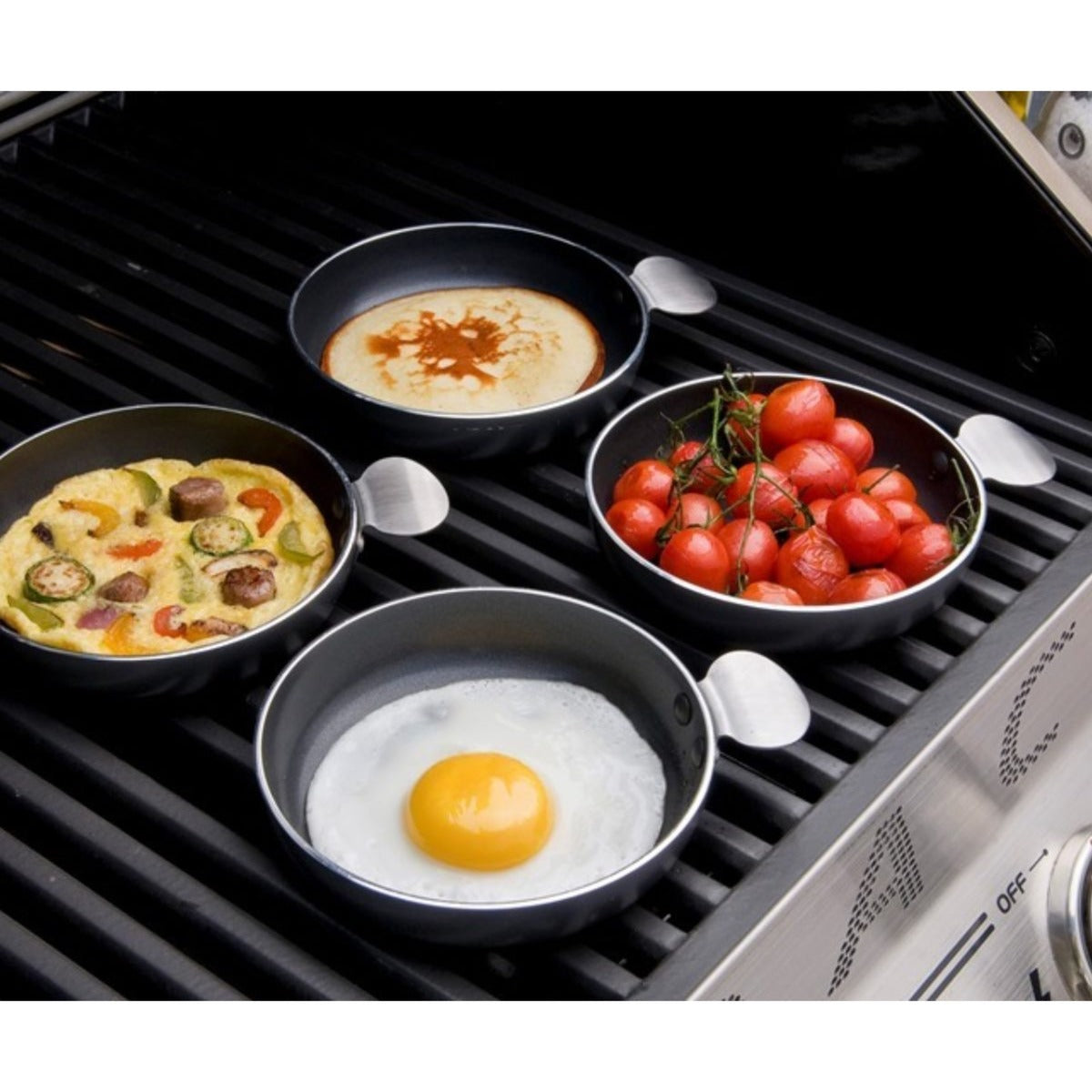 Poêle à tapas Cadac (anthracite, 4 pièces, ø 12,5 cm)