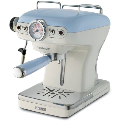 Machine à expresso vintage Ariete 1389 15 (bleu clair blanc)