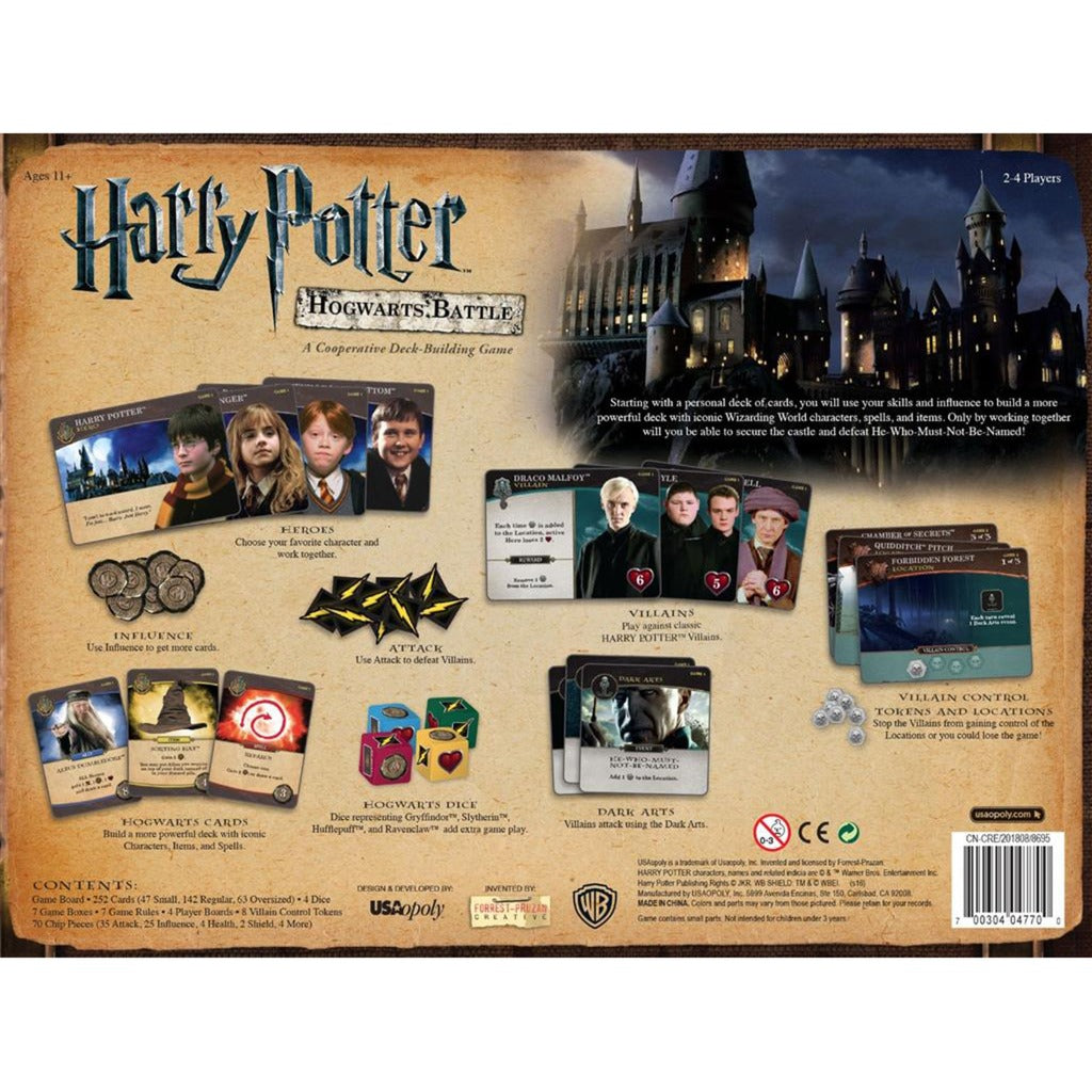 Usaopoly Harry Potter et la bataille de Poudlard - jeu de société anglais