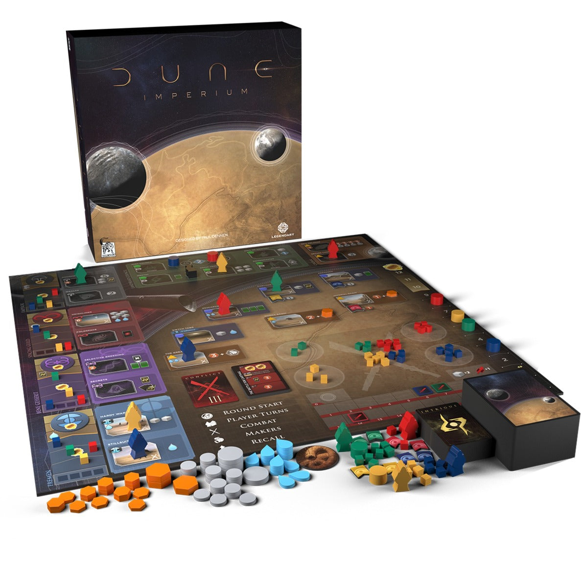 Asmodee dune : jeu de société empire (anglais, 1 à 4 joueurs, 60 à 120 minutes, à partir de 14 ans)