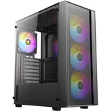 Boîtier tour midi Antec ax65 argb (noir | 3x usb-a | verre trempé)