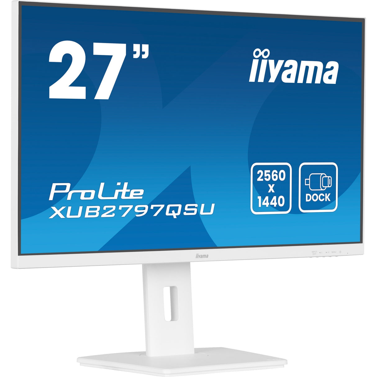Moniteur Iiyama prolite xub2797qsu-w2 27 (blanc, HDMI, port d'affichage, 2x USB-A, USB-B)