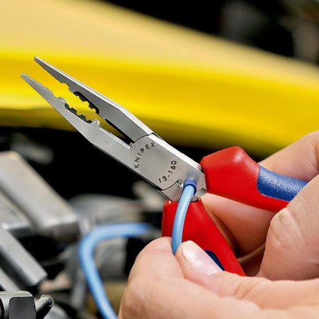 Knipex pince à câblage noire atramentisée avec revêtement plastique 160 mm - 1301160