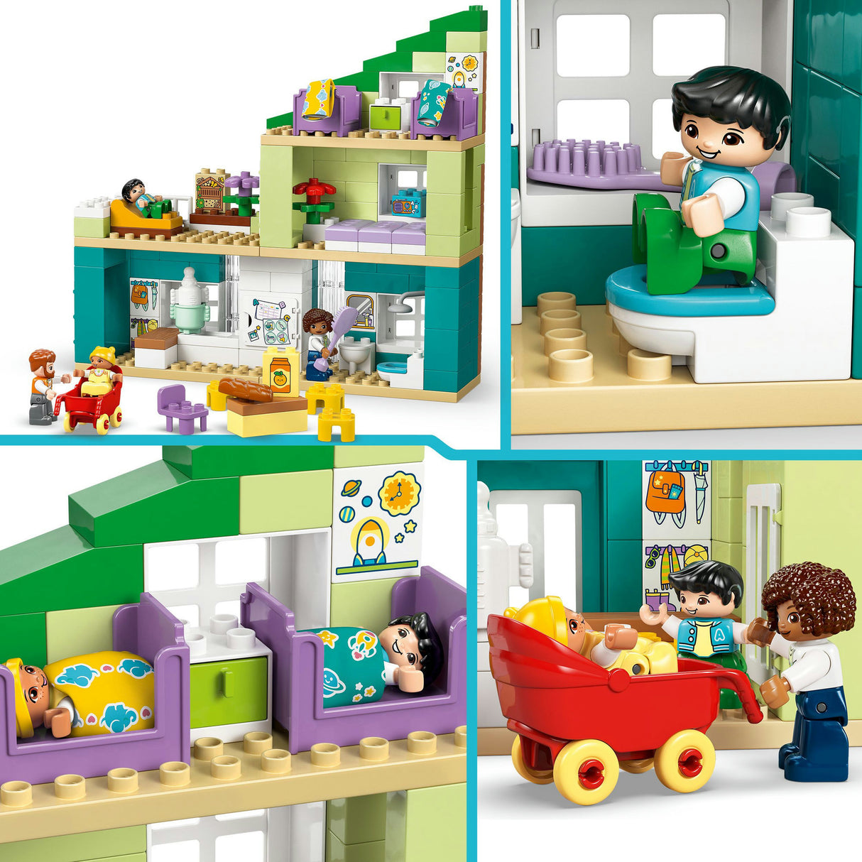 Lego Duplo Town 10470 maison moderne 3en1 avec figurines
