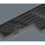 Wera 9733 insert en mousse avec jeu d'interrupteurs joker 6001 1, clé 11 pièces (gris noir)