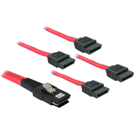 Delock mini SAS 36 broches mâle > 4x adaptateur SATA 7 broches (rouge, 1 mètre)