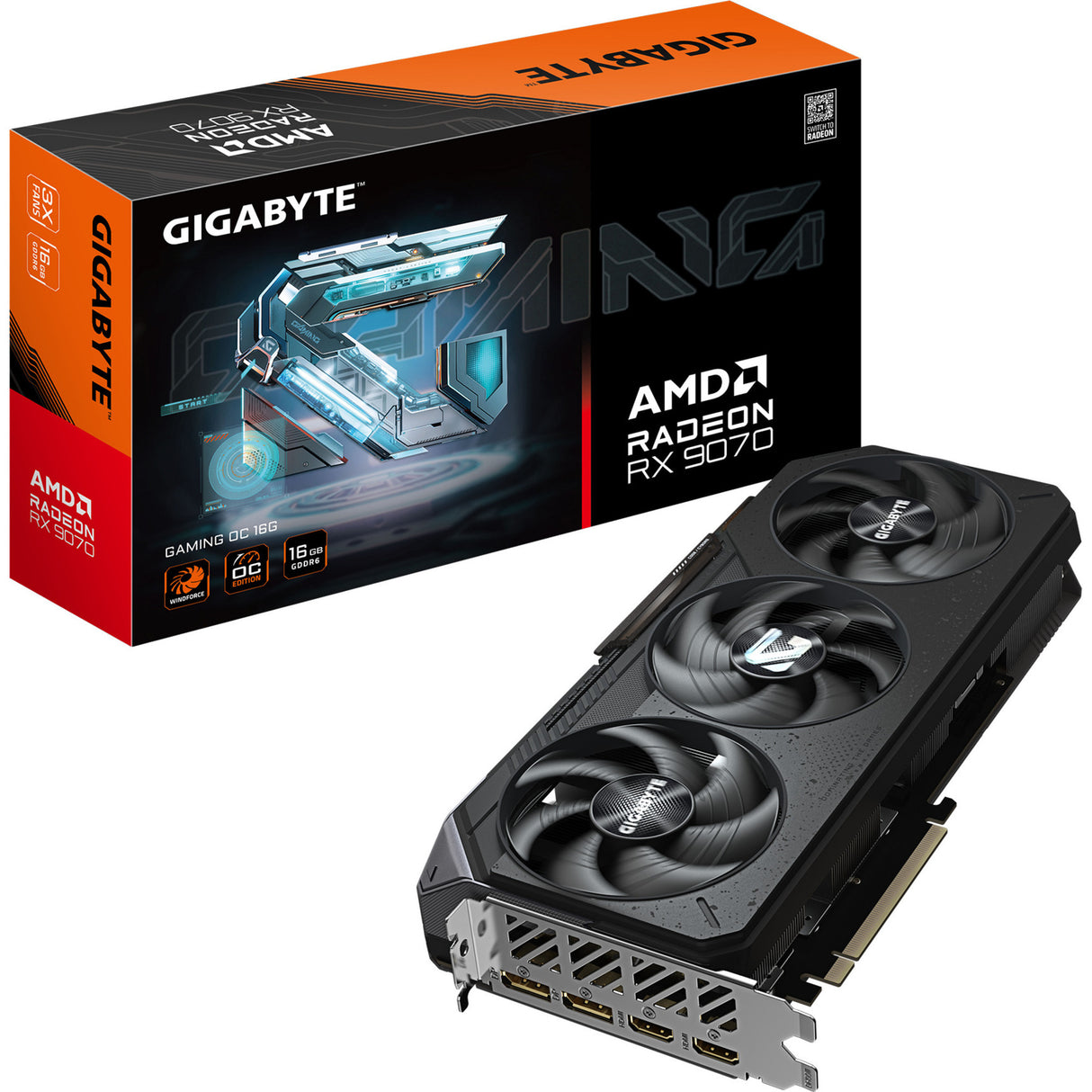 Gigabyte gv-r9070 jeu oc-16gd, radeon™ rx 9070 jeu oc