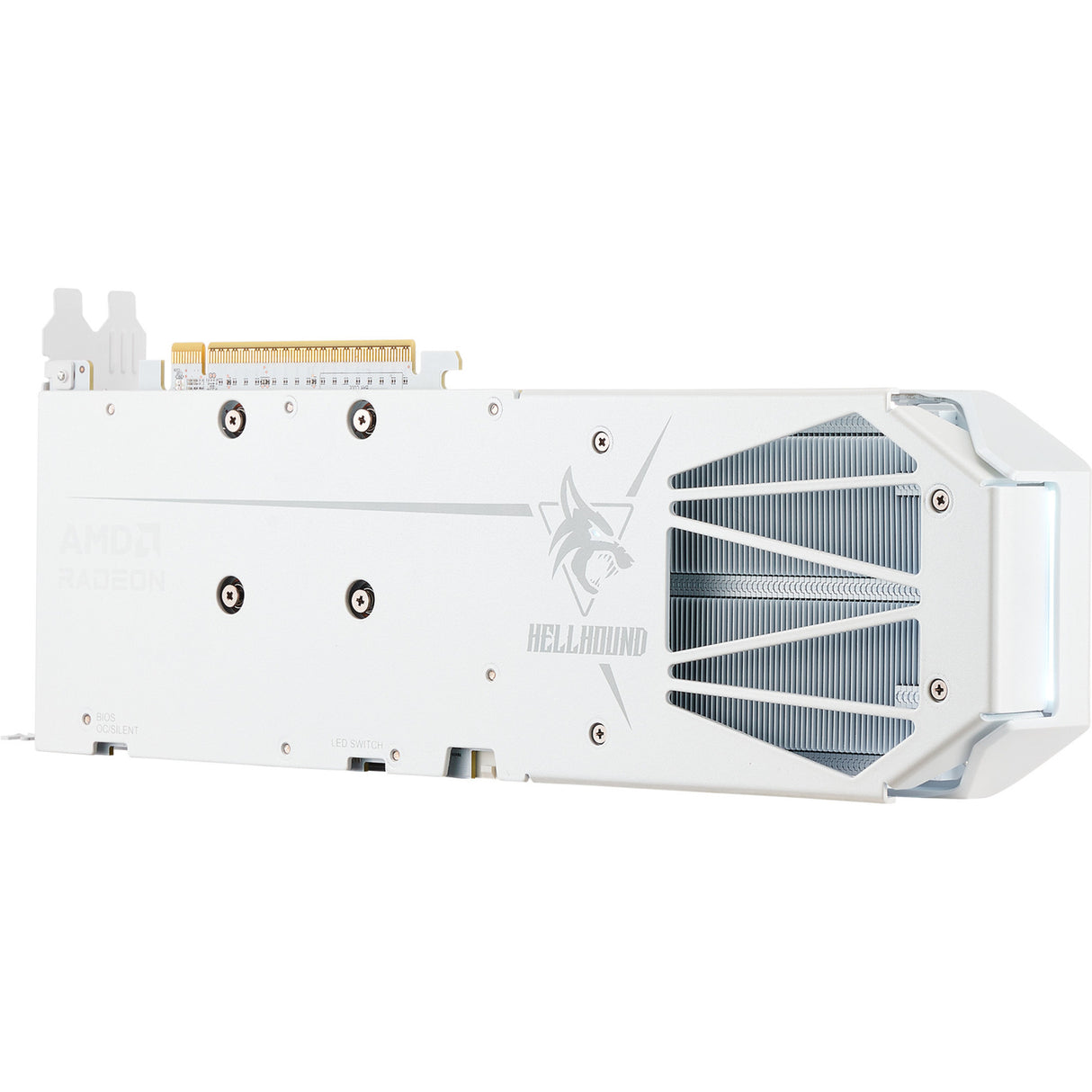 Carte graphique Powercolor Radeon RX 9060 XT Hellhound Spectral White 16G (blanc, RDNA4, GDDR6, 2x Display Port, 1x HDMI 2.1)