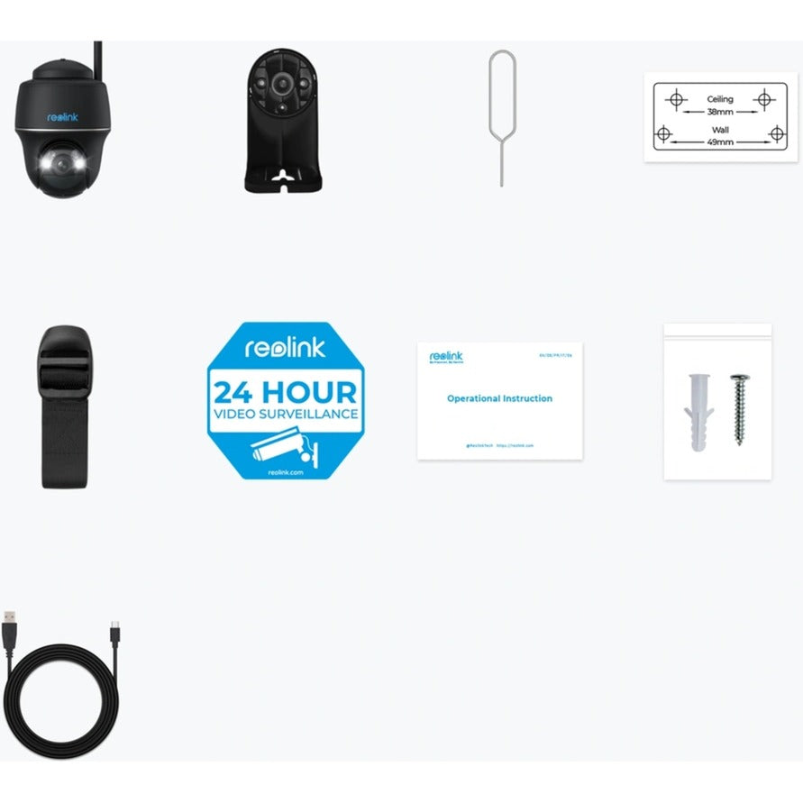 Reolink b430, caméra de sécurité pt wifi double bande 2k + 5mp