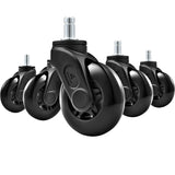 Roues Sharkoon sw10 (noires, 5 pièces)