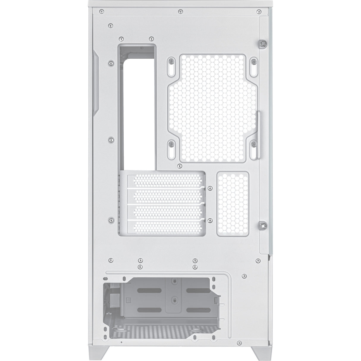 Boîtier tour midi Asus Prime Ap202 (blanc | 2x USB-A | 1x USB-C | RVB | Verre trempé)