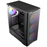 Boîtier tour midi Antec vx310 argb (noir | 3x usb-a | verre trempé)
