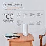 Routeur maillé tp-link déco p9 (blanc, 2 pièces, double bande 2.4 GHz 5 GHz)