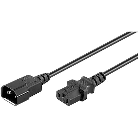 Goobay c14 > câble d'extension de câble d'alimentation c13 (noir, 5 mètres)