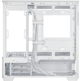 Boîtier tour midi Asus Prime Ap202 (blanc | 2x USB-A | 1x USB-C | RVB | Verre trempé)