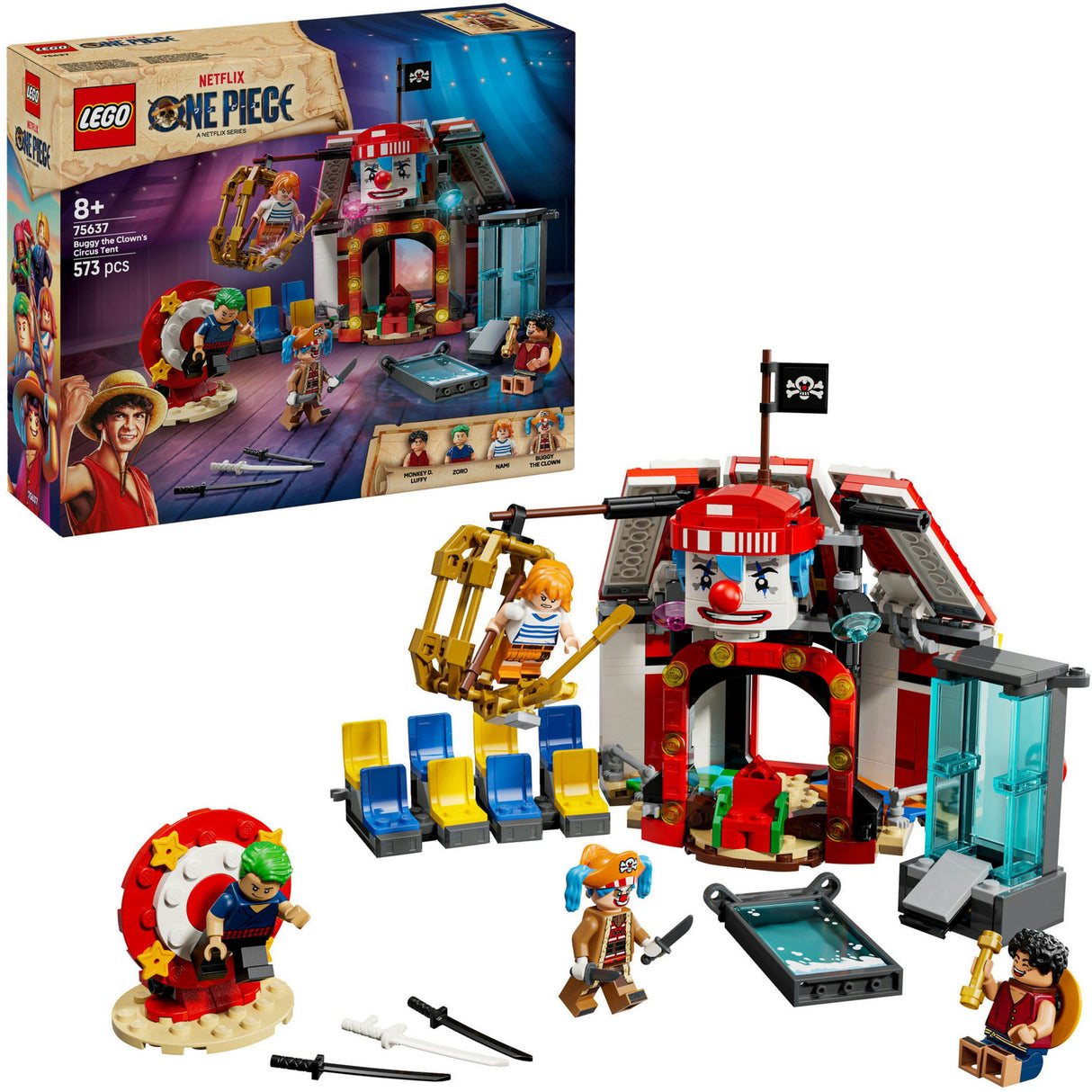 Tente de cirque Lego One Piece 75637 de Buggy le clown