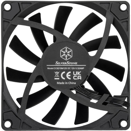 Ventilateur de boîtier Silverstone Air Slimmer 90 (noir, 92 x 92 x 15 mm, PWM)