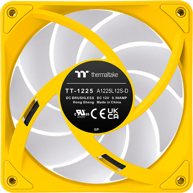 Thermaltake ct120 ex argb sync pc cooling fan bumblebee (3-fan pack) case fans (geel, 3 stuks, 120 x 120 x 25 mm, pwm)