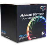 Alphacool eiszyklon aurora lux ventilateurs de boîtier numérique rgb (3 pièces, 120 x 120 x 25 mm, connecteur de ventilateur à 3 broches)