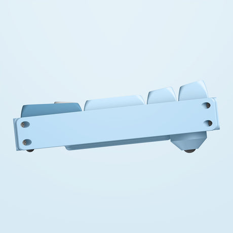 Clavier mécanique sans fil Iqunix F97 Wintertide (bleu clair, disposition américaine (QWERTY), Cherry MX Brown, 96 %, LED RVB, remplaçables à chaud, PBT, 2,4 GHz | Bluetooth 5.1 | USB-C)