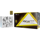 Alimentation modulaire Seasonic focus-gx-750-v4 atx3.0 de 750 watts (blanc, 1x 12vhpwr, 2x pcie)
