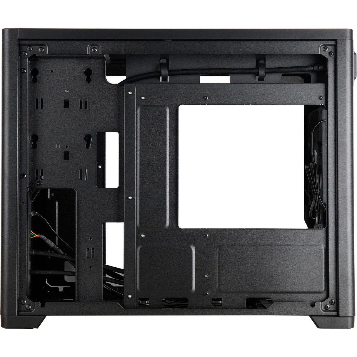 Boîtier mini tour Chieftec bx-mesh (noir | 1x USB-A | 1x USB-C | verre trempé)
