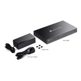 Tp-link omada es210gmp commutateur géré facile à 10 ports gigabit (noir, 8x poe+, 1x gigabit sfp)