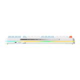 Mchose K99 Horizon Orange Hyacinth Clavier mécanique RVB sans fil avec joint d'étanchéité (blanc, disposition américaine (Qwerty), KTT Hyacinth, RVB, Hot Swap, Double-Shot PBT, sans fil | Bluetooth | USB-C)