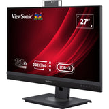 Moniteur d'accueil de vidéoconférence Viewsonic vg2757v-2k 27 (noir (mat) gris, 1x HDMI, 1x port d'affichage, USB-A, USB-C, audio)