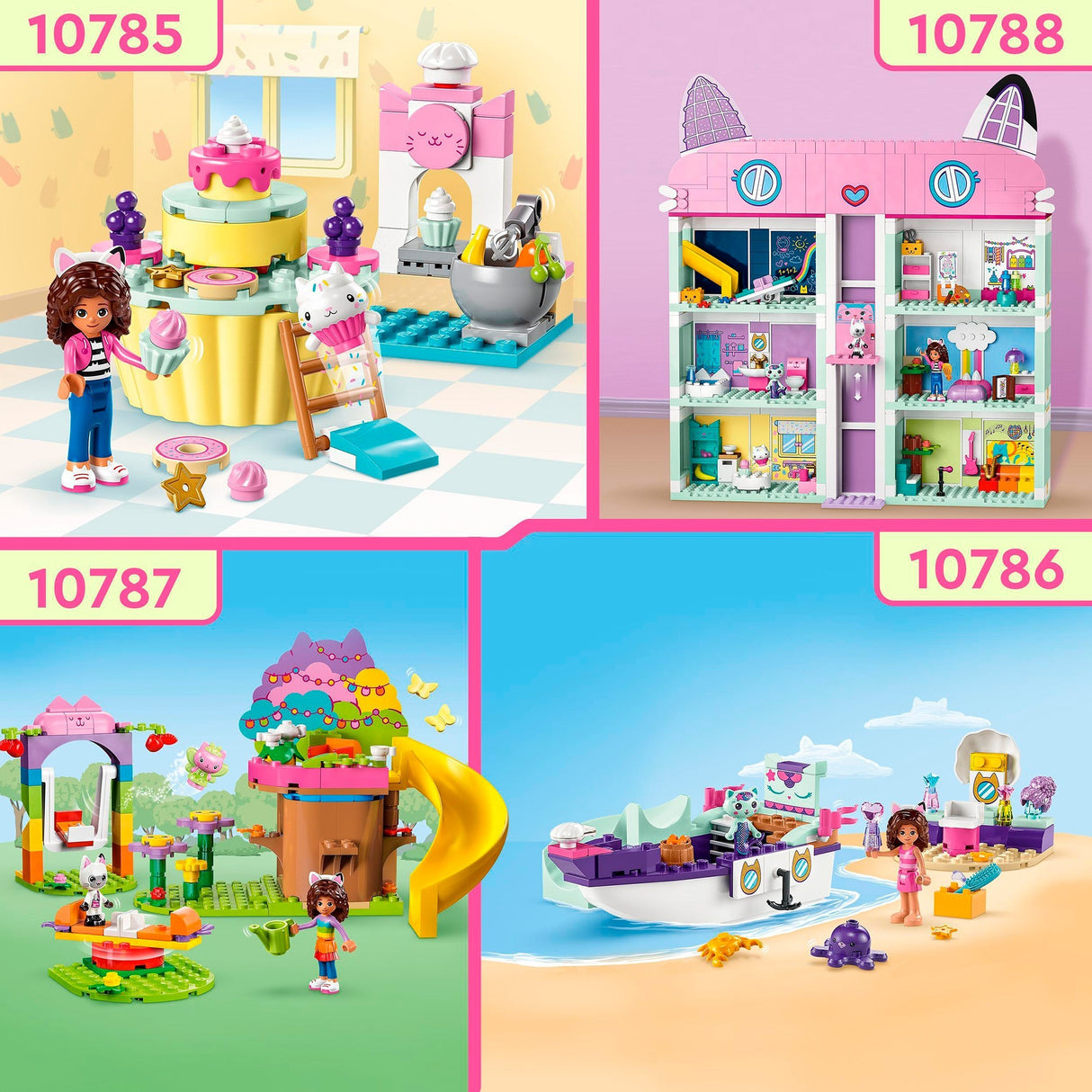 La maison de poupée Lego Gabby's Dollhouse Toys avec 4 figurines et accessoires pour enfants de 4 ans et plus - 10788