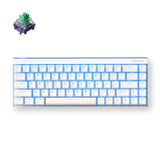 Mchose ace 68 air hall effect clavier de jeu à commutateur magnétique (blanc, disposition américaine (qwerty), dieu magnétique kailh, 65%, rvb, échange à chaud, touches pbt, usb-c, capteur à effet hall)