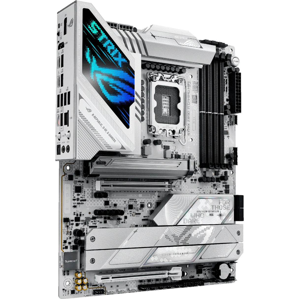 Carte mère Asus ROG Strix Z890-A Gaming WiFi Socket 1851 (RAID, 2,5 Go-LAN, WiFi 7, BT, Son, ATX)