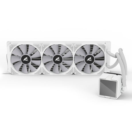 Refroidissement par eau Sharkoon s100 argb (blanc, connecteur de ventilateur PWM à 4 broches)