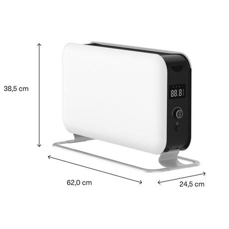 Convecteur wifi Mill co1500maxwifi3 (blanc noir, 1500 watts, wifi + contrôle app)