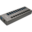 Hub de chargement I-tec USB 3.0 10 ports + adaptateur secteur Hub USB (noir)