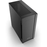 Sharkoon s25-v2 midi tower behuizing (zwart | 2x usb-a | 1x usb-c)
