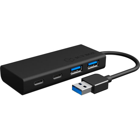 Icy box ib-hub1426-u3 Hub USB (noir, 2x USB-A 3.2 (5 Gbit s), 2x USB-C 3.2 (5 Gbit s))