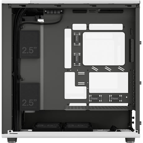 Fractal Design North XL RC Chalk White TG Clear Midi Tower Housing (couleur bois blanc | 2x USB-A | 1x USB-C | verre trempé)